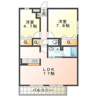 ボヌール I【3階】の間取り