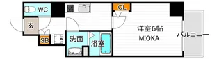 エグゼ阿倍野【3階】の間取り