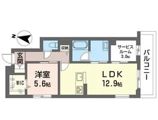 エスフォート【1階】の間取り