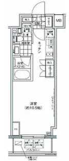 パークハビオ上野3丁目【9階】の間取り