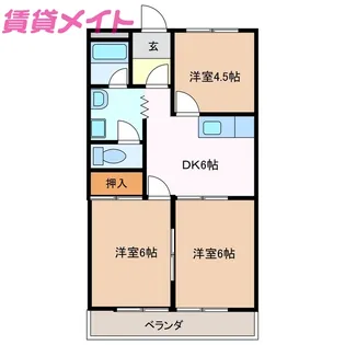 エクセル東山【3階】の間取り