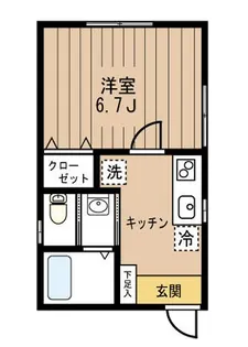 ソルティーズ川崎【2階】の間取り