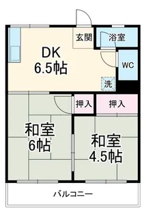 カームタイム豊田【2階】の間取り