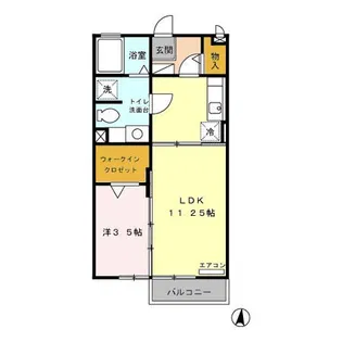 モナリエ春日 I・II【2階】の間取り