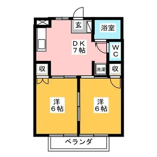 小谷ハイツ【2階】の間取り
