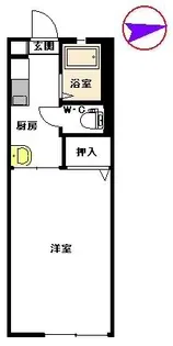 メゾンドマモール【1階】の間取り