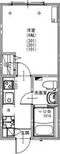 KEIAI RESIDENCE 北習志野IV【2階】の間取り