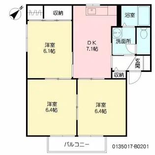 フォーレス神崎 B棟【2階】の間取り