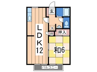 アミーA【2階】の間取り