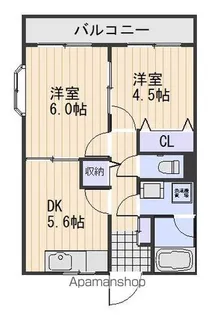 メゾン福泉【4階】の間取り