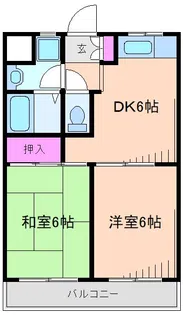 サンシティー松田I【2階】の間取り