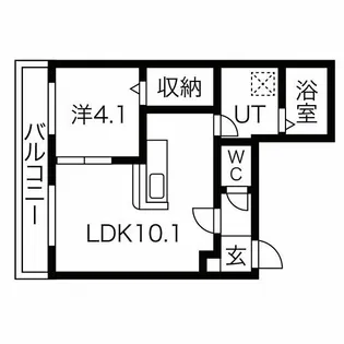 プリヴィエール西町【3階】の間取り