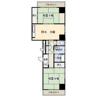 富貴ビル【3階】の間取り