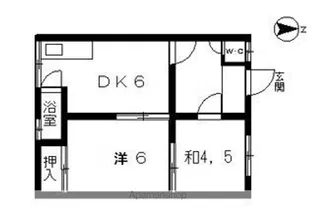 南海西浜マンション【1階】の間取り