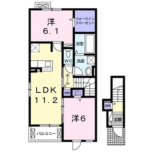 グランド ソレイユ A【2階】の間取り