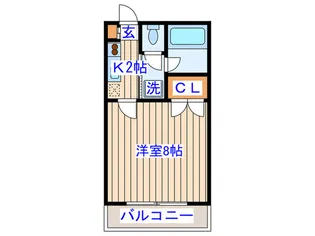 フォンターナ八乙女【1階】の間取り