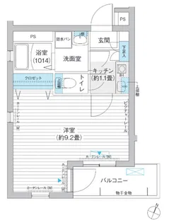 イースト6ハイツ【2階】の間取り