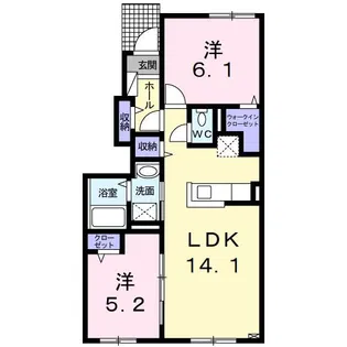 シリンクス M【1階】の間取り