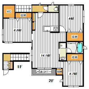 アルフラットYS【2階】の間取り