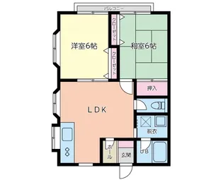 スエヒロハウスI【2階】の間取り