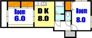 第2舟入マンション【3階】の間取り