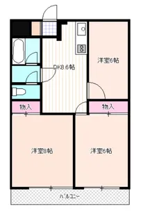ヴァンヴェール吉田【4階】の間取り