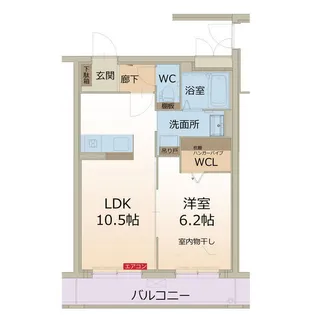 West Clio(ウエスト クリオ)【1階】の間取り