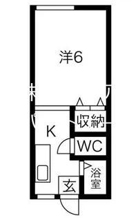 カレッジハウス【2階】の間取り