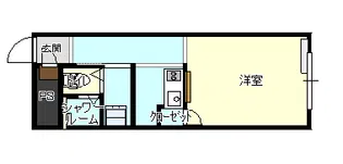 コーポ下間【2階】の間取り