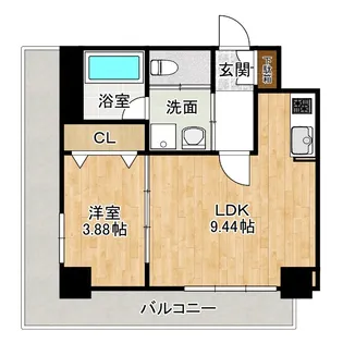ルミエール日泉【5階】の間取り