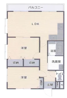 ハイアットレジデンス【1階】の間取り