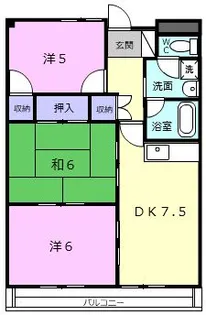 三重県伊賀市四十九町【マンション】の間取り