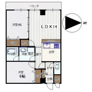 ワンTOP GARDEN山の上【3階】の間取り