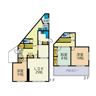 神奈川県厚木市鳶尾1【一戸建】の間取り