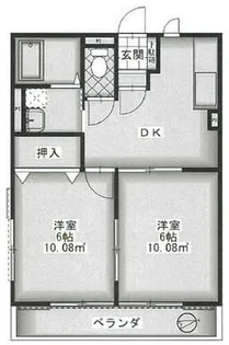 第33愛日ハイツ【2階】の間取り