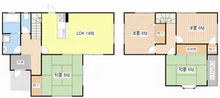 滋賀県高島市新旭町太田【一戸建】の間取り