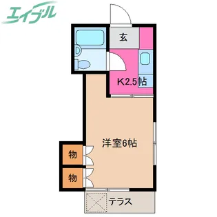 サンシャインA【1階】の間取り