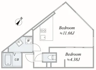 trias118【4階】の間取り