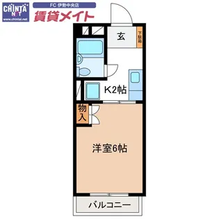 杉沢ハイツ【3階】の間取り