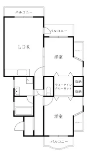 徳島県徳島市住吉1【マンション】の間取り