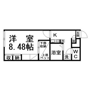 レオパレス文苑2丁目【1階】の間取り