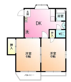 トップビュー大蔵町【1階】の間取り
