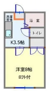 ホワイトキャッスル富田【1階】の間取り