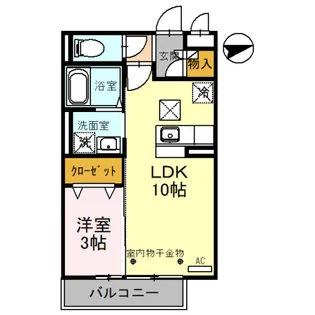 リージェントスクエア B【1階】の間取り