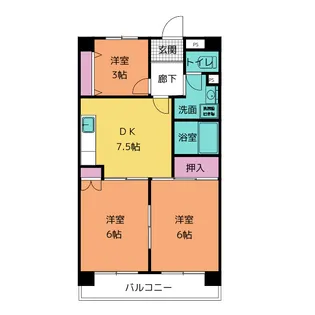 Five・わかくさ【3階】の間取り