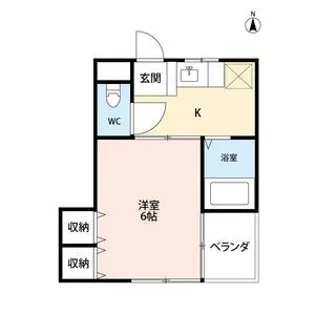 グリーンパーク中村【1階】の間取り
