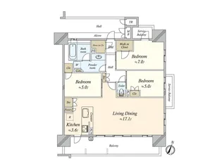 ローレルコート一宮本町【11階】の間取り