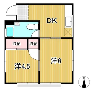 パークシティ会瀬【1階】の間取り