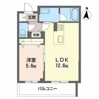 アヴェニール雄飛ヶ丘【4階】の間取り