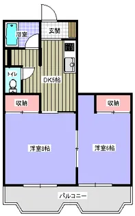 ハイツベイブリッジ【1階】の間取り